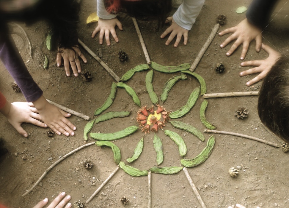 Mandala con i vegetali da fare con i bambini