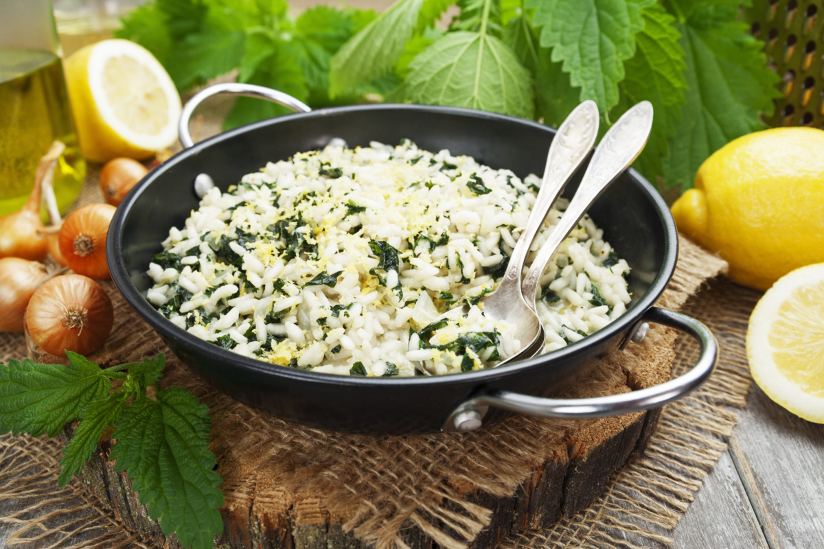 La ricetta del risotto alle ortiche