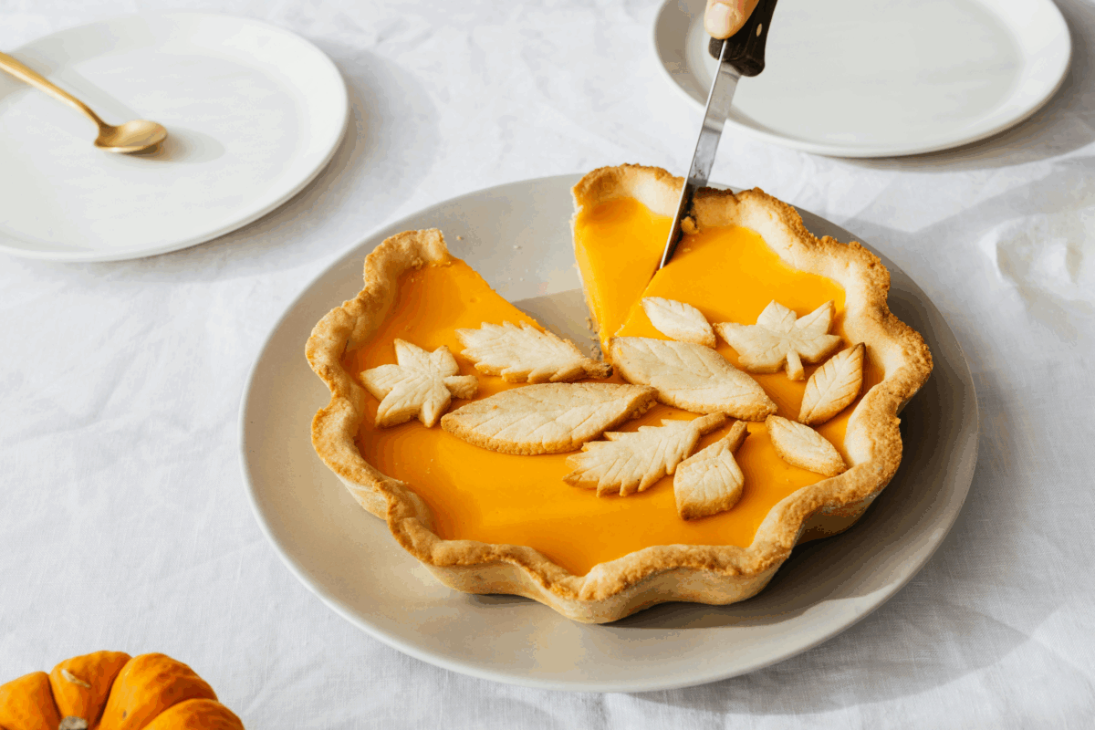 Crostata con zucca e noci