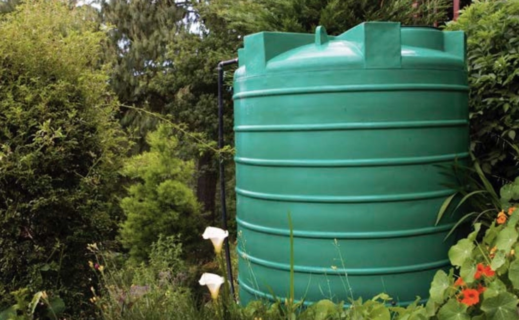 Cisterna Per Raccolta Acqua Piovana Pieghevole 100 Litri - Sistema Con Filtro, Due Rubinetti E Kit Troppopieno, Colore Verde