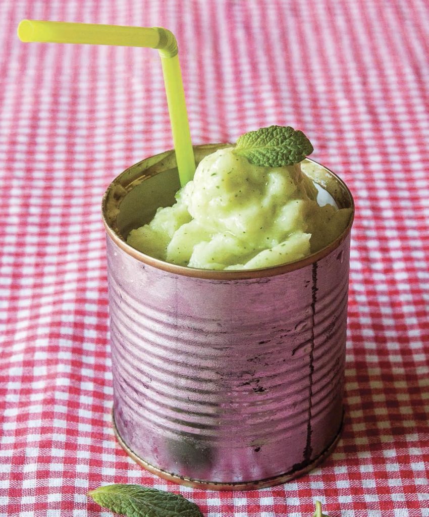 Sorbetto di ananas alla menta