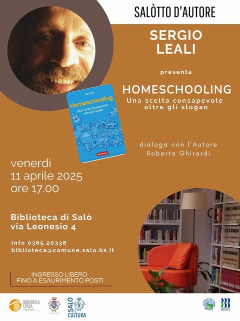 "Homeschooling": l'autore presenta il libro a Salò