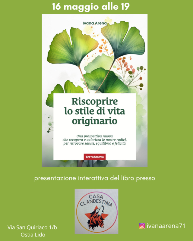 "Riscoprire lo stile di vita originario": presentazione a Ostia Lido