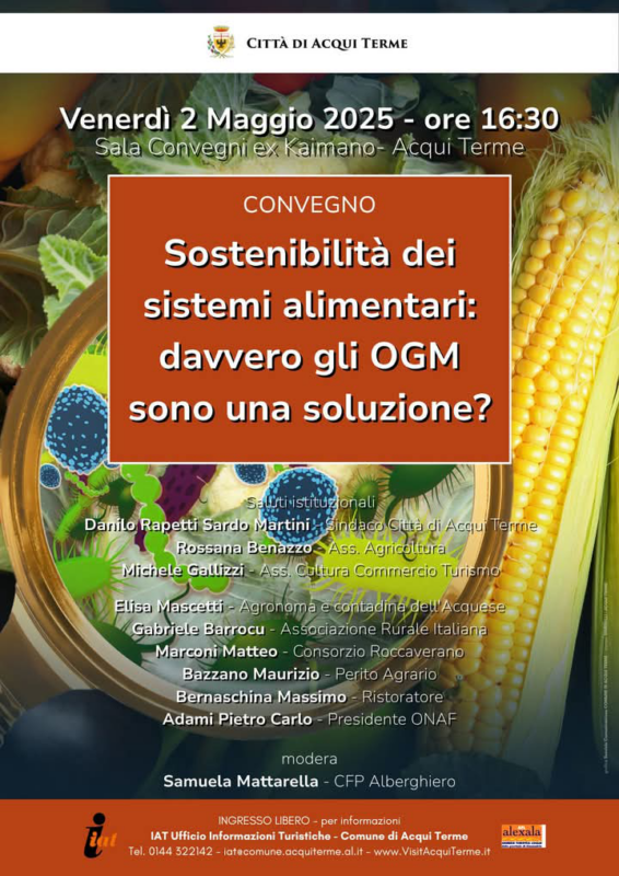 Sostenibilità dei sistemi alimentari: davvero gli OGM sono una soluzione? Il convegno