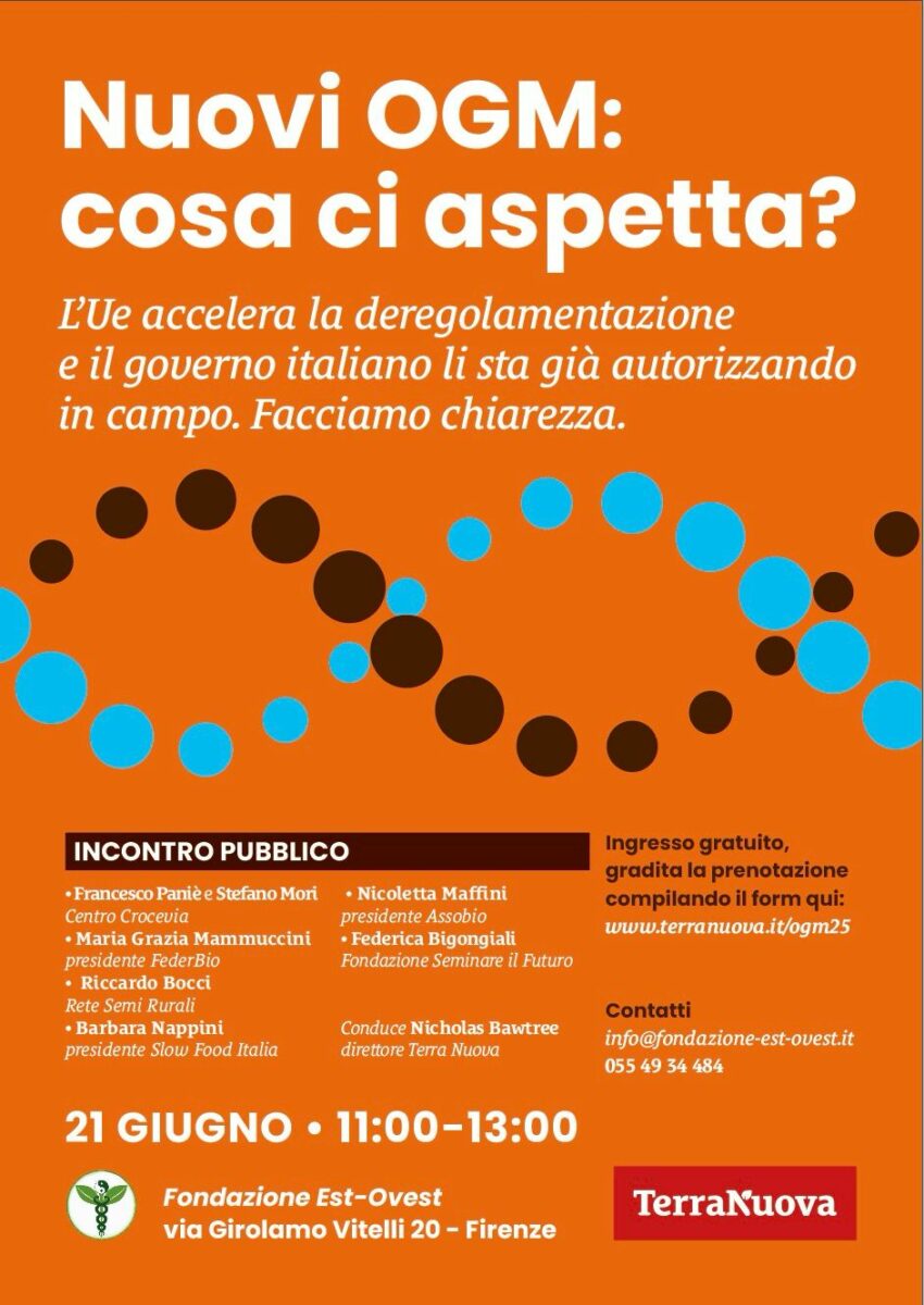 Nuovi Ogm: cosa ci aspetta? Incontro pubblico a Firenze