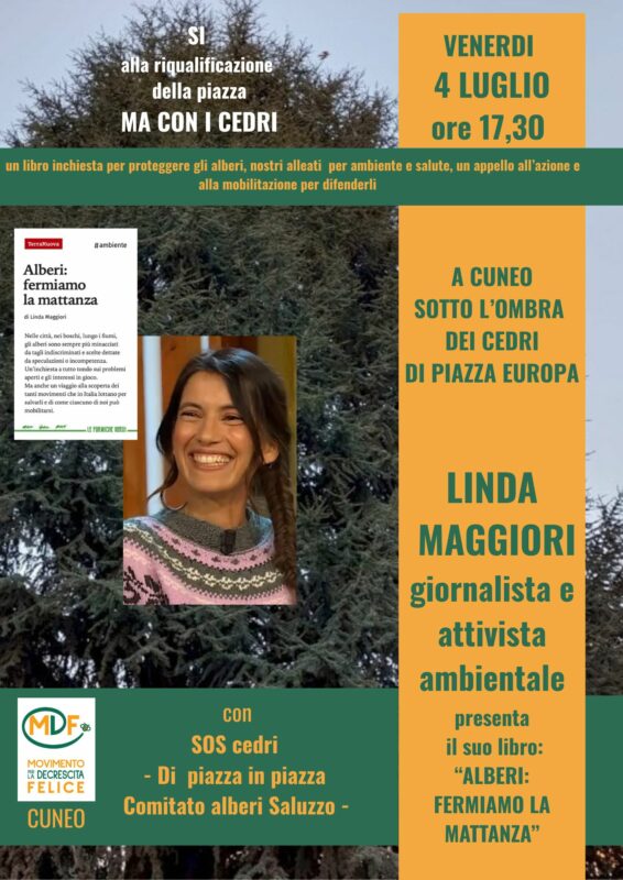 "Alberi: fermiamo la mattanza": incontro a Cuneo