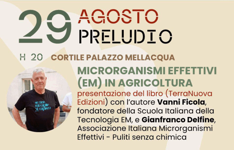 "Microrganismi effettivi in agricoltura": se ne parla a Castiglione (Lecce)