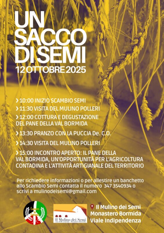 Giornata di scambio di semi a Monastero Bormida (Asti)