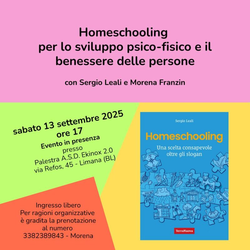 Homeschooling: incontro a Limana (Belluno)