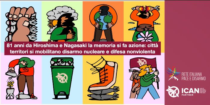 Rete Disarmo: &laquo;Non dimenticare Hiroshima e Nagasaki&raquo;